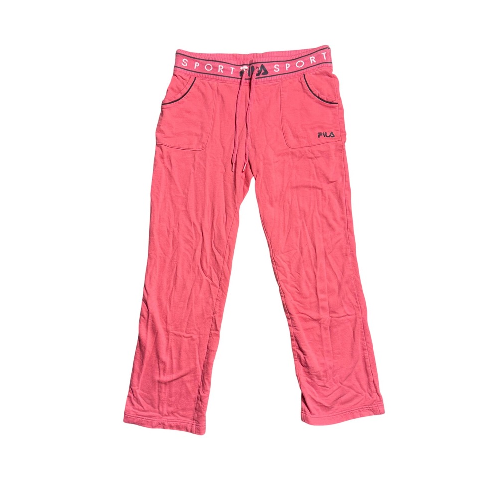 Fila Sport Women Pink Lounge Pants Wide Leg Sweatpants